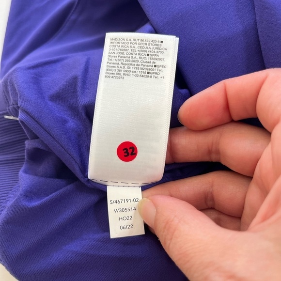 Athleta Brooklyn Lined Pant Purple Size 8 New with Tags - Picture 5 of 12